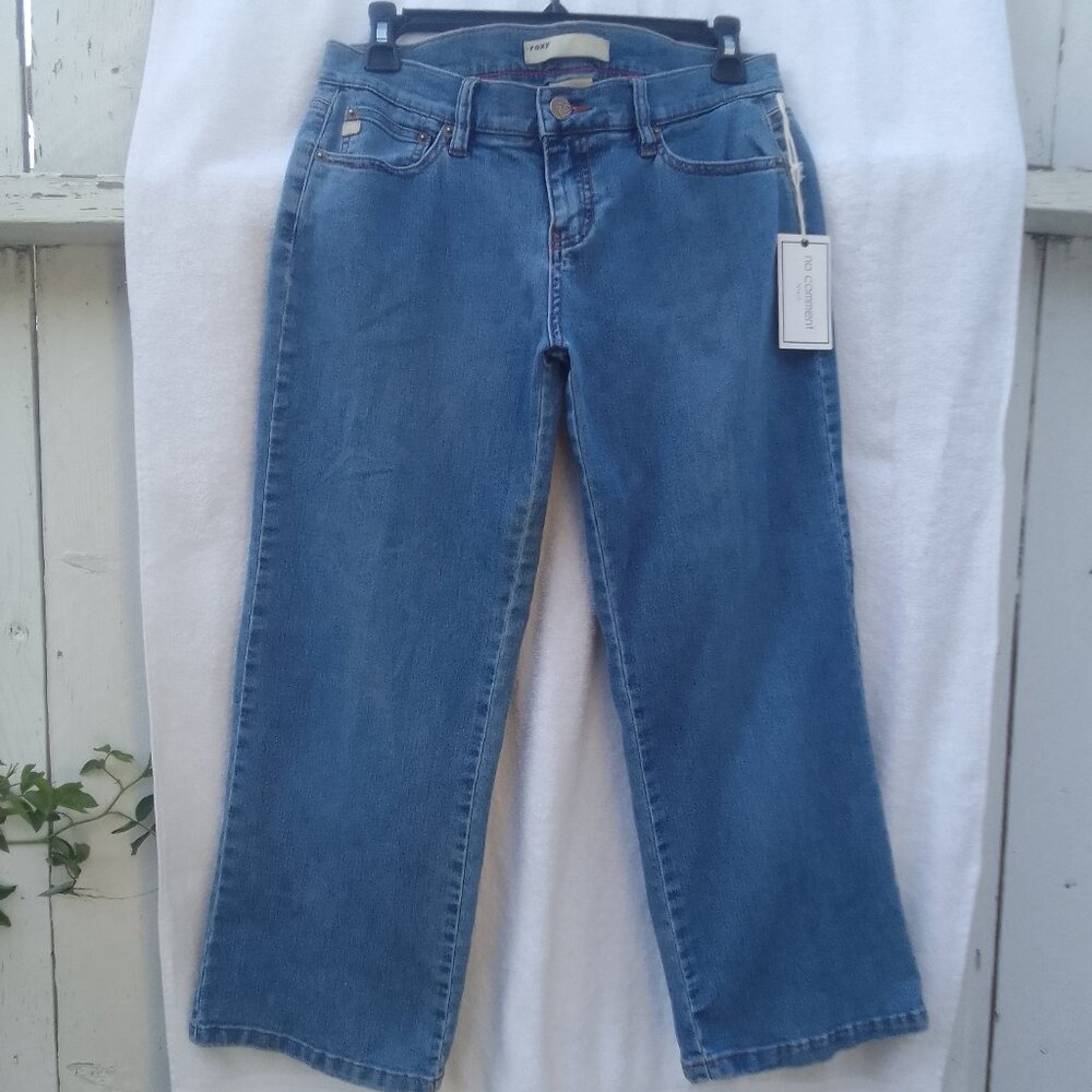 Bundle sunglasses&Roxy well-cut light-blue 3/4 ankle jean brand new